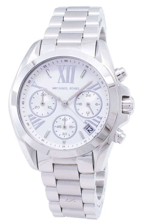 michael kors chronograph women's watch silver|Michael Kors black watch ladies.